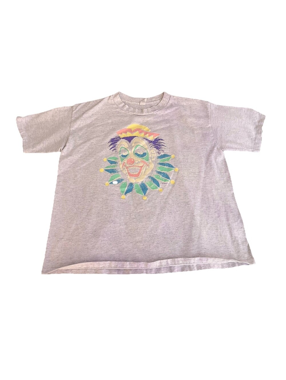 Vintage 90s Y2K Circus Clown Single Stitch Graphic T-Shirt LARGE Made In USA